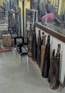 Traditional Indian strength-training equipment